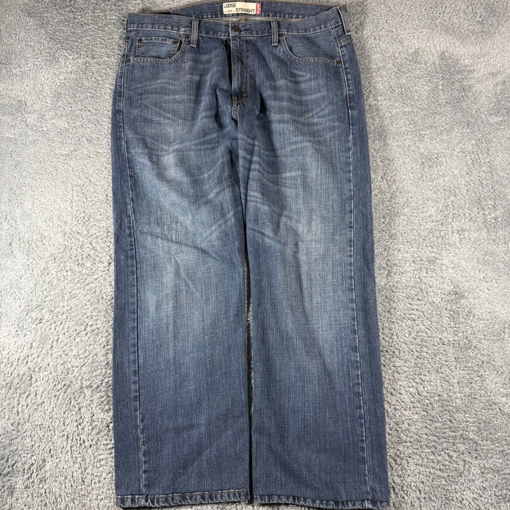 Y2K Levi's 569 Loose Straight Jeans Mens 36x32 Fits 36x30 Baggy Denim Streetwear